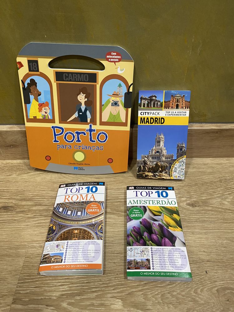 Conjunto livros de viagens