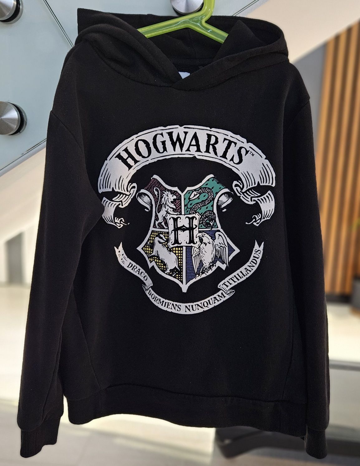 Bluza z kapturem Harry Potter RESERVED 152  czarna chłopięca