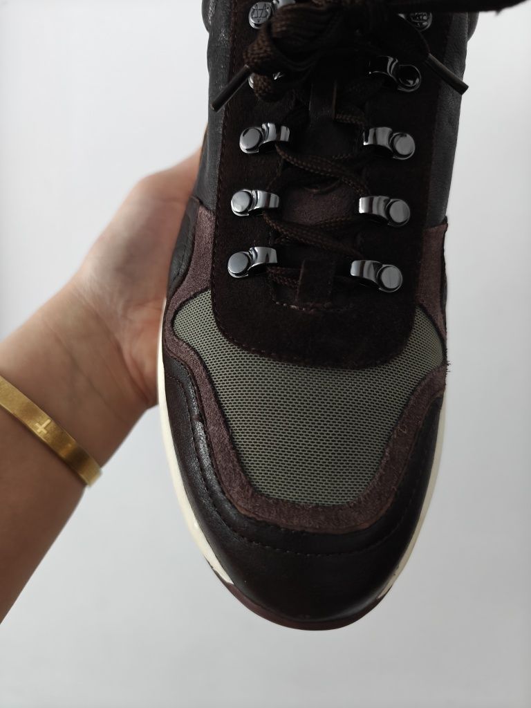 Massimo Dutti sneakersy sportowe adidasy damskie skóra  41/27 cm