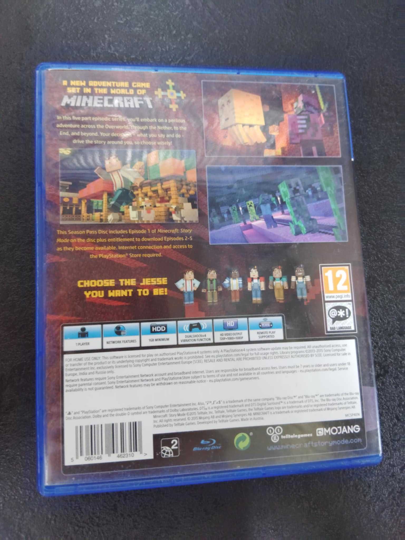 Minecraft: Story Mode: A Telltale Games Series PS4 / gra na konsole
