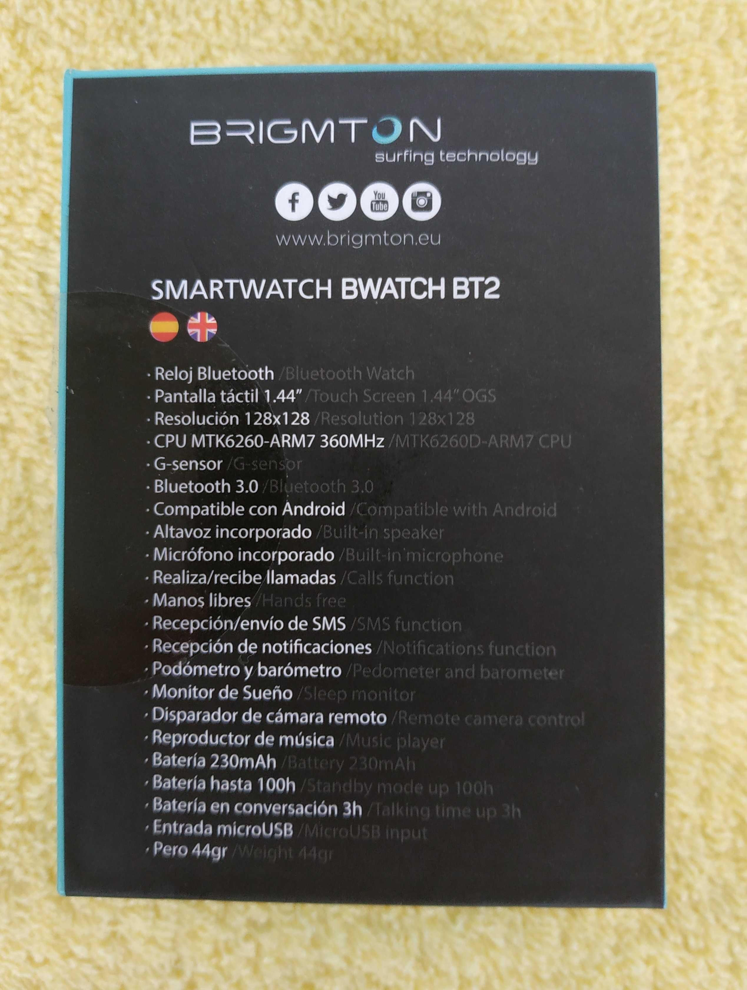 SmartWatch BRIGMTON - Bluetooth - Android - SMS