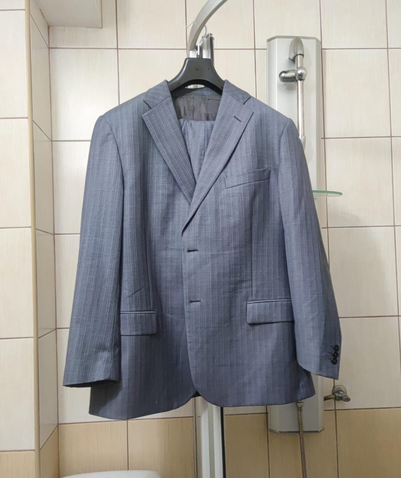 męska marynarka XL Versace Couture elegancka wełna  i spodnie komplet