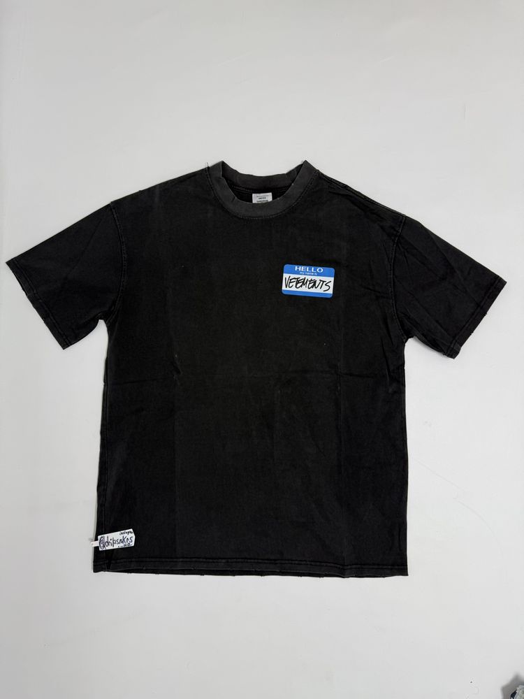 футболка Vetements Hello My name is