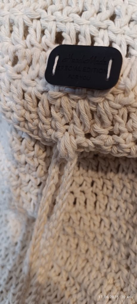 Ręcznie robiony plecak boho rękodzieło handmade