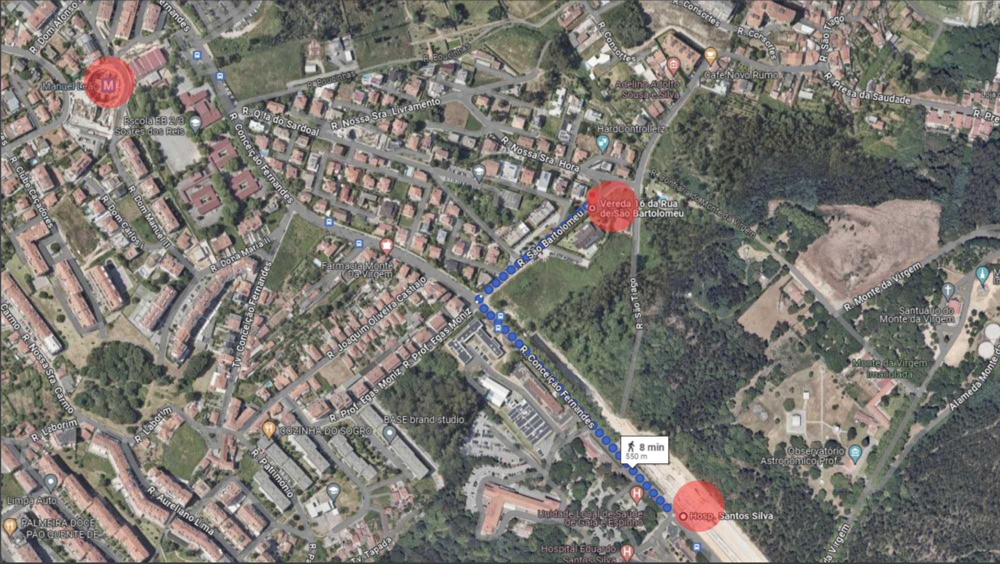 Terreno (575 m2) com projeto aprovado rua de S. Bartolomeu Mafamude