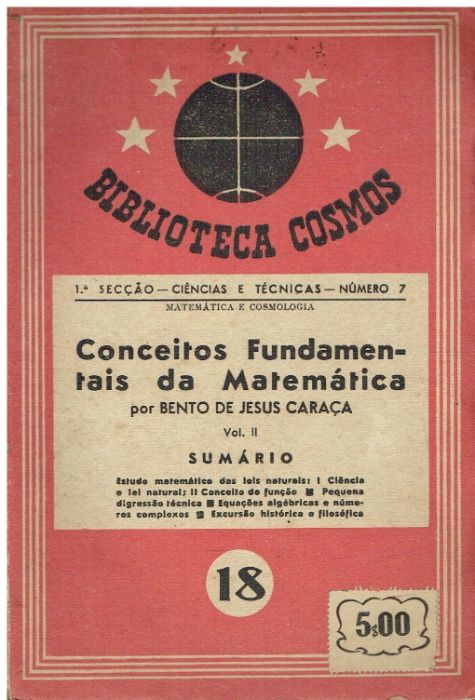 8291 - Conceitos Fundamentais da Matemática- 2º Vol de Bento de Jesus