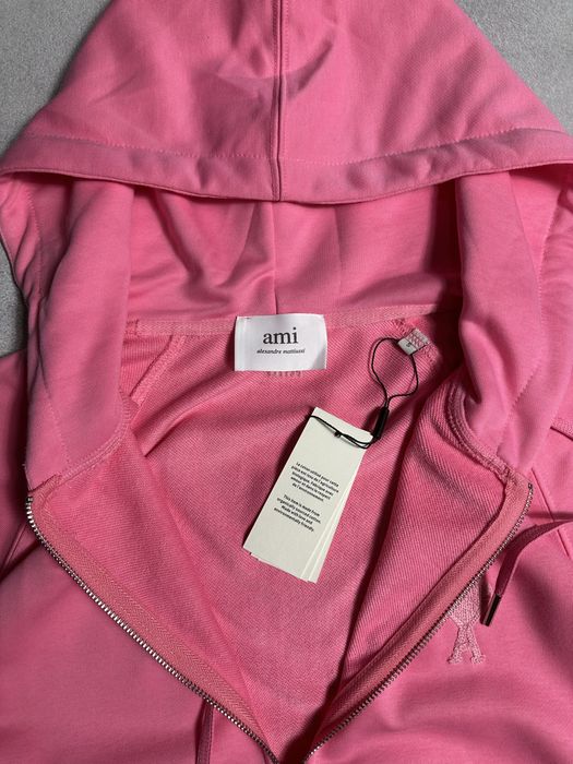 Зіп-Худі Ami Paris Ami De Coeur Zip Hoodie Pink Heart