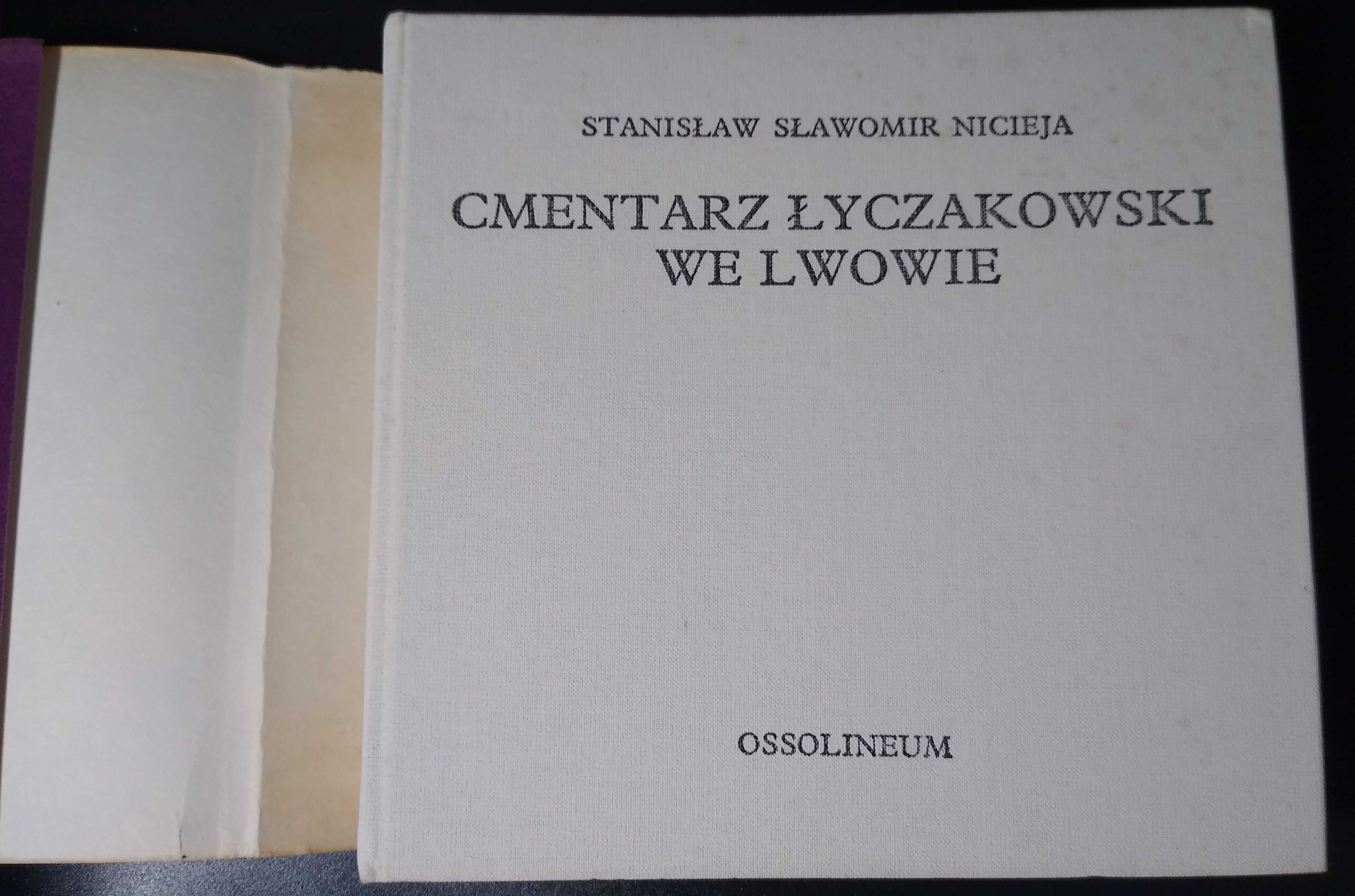 Książka Cmentarz Łyczakowski we Lwowie Stanisław S. Nicieja + errata