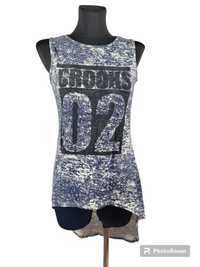 Bluzka tunika 36,S/38,M Crooks Moda Zaza Italy