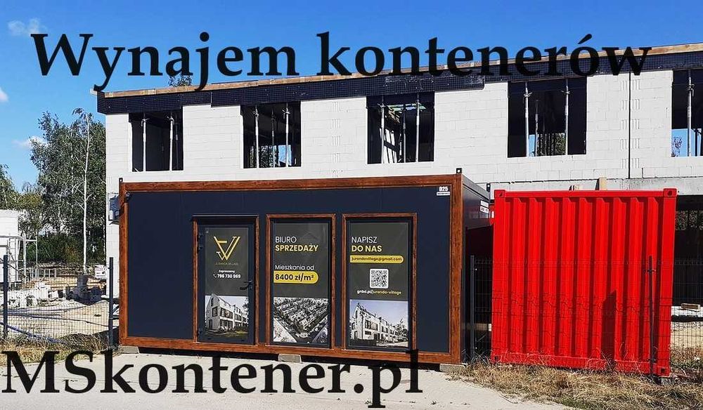 Kontener Handlowy Sprzedażowy Biurowy 18m2 WYNAJEM