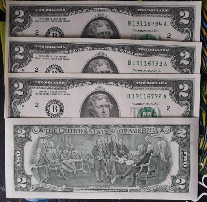 4 x 2 $ USA Thomas Jefferson 2017 r. seria A - New  York - B
