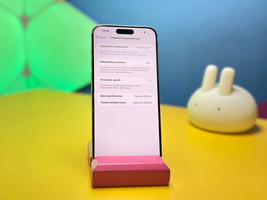 Смартфон Apple iPhone 15 Pro Max 256GB White (147301) Б/У З ГАРАНТІЄЮ