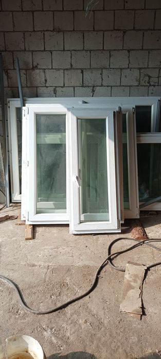 Okna pcv z rozbiórki w dobrym stanie ,7 sztuk