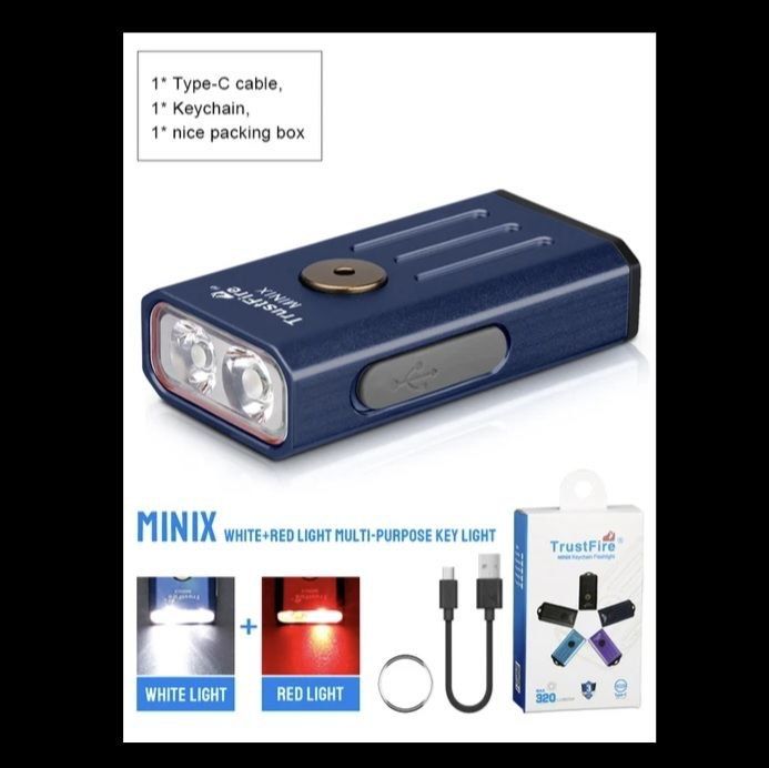 TrustFire Minix EDC червоне світло