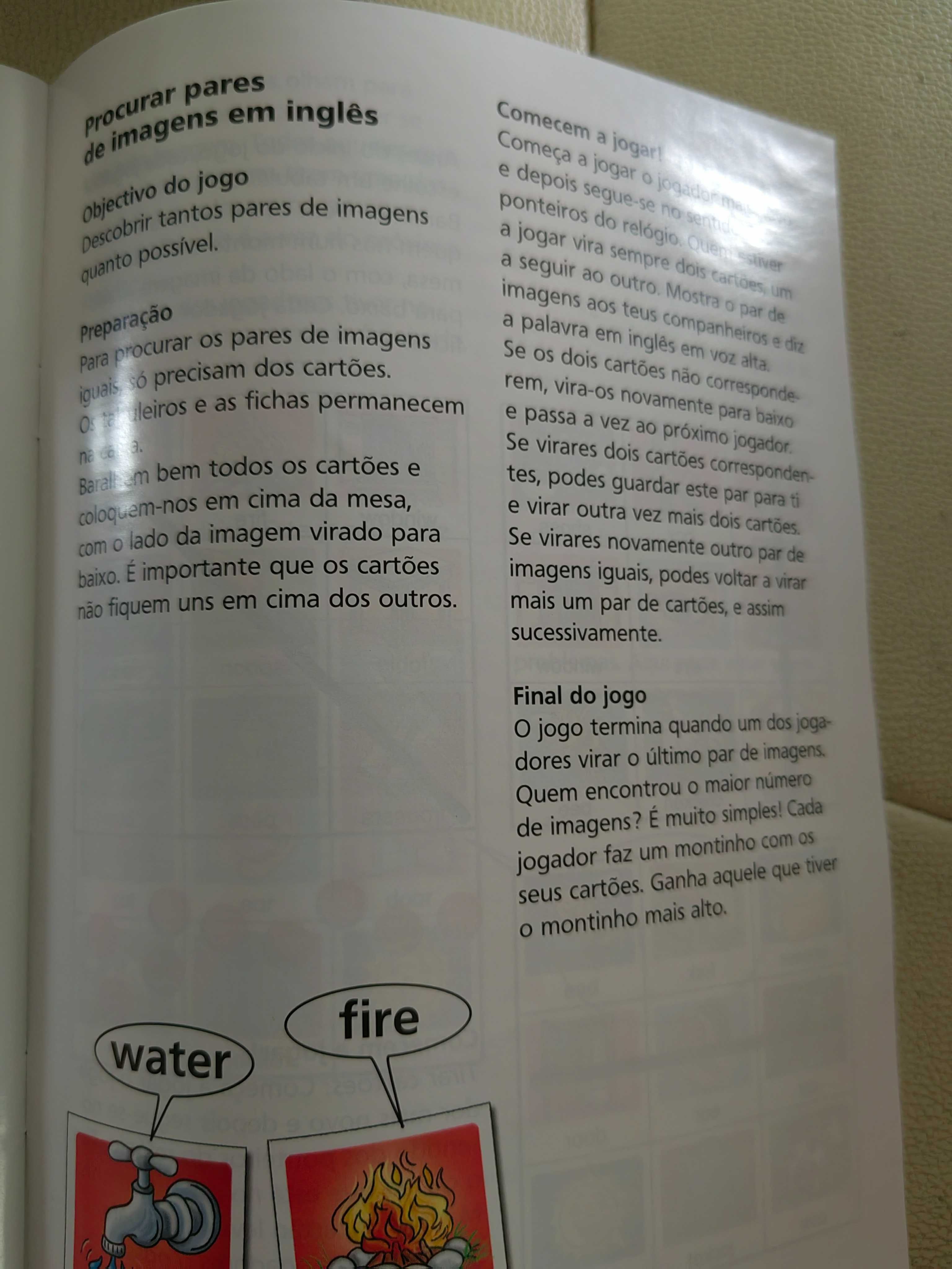 Jogo de memória para aprender Inglês