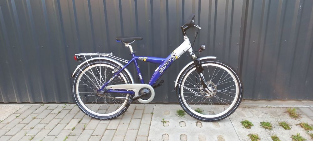 Rower dziecięcy CURTIS koła 24" amortyzator 7-biegów hamulec tarczowy