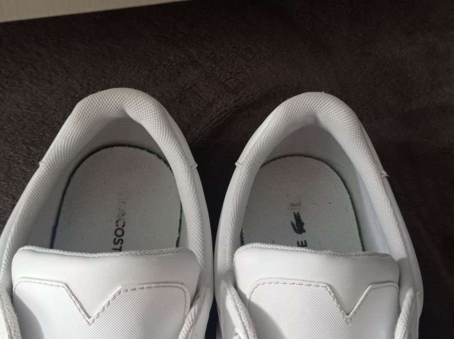 Buty Lacoste Chaymon rozmiar 43 białe skórzane Nowe męskie 27,5 męskie