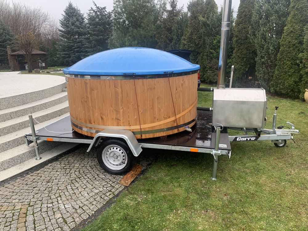 Wynajem Mobilna Balia Ruska bania Spa Jacuzzi Hydromasaż 8-10 osobowa