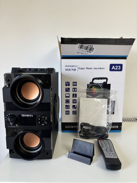 Przenosny glosnik o mocy 40W z subwooferem bezprzewodowy bas stereo