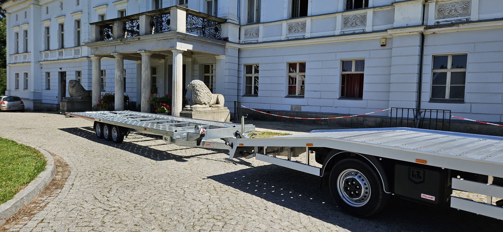 Iveco autolaweta + przyczepa  ZESTAW !!!