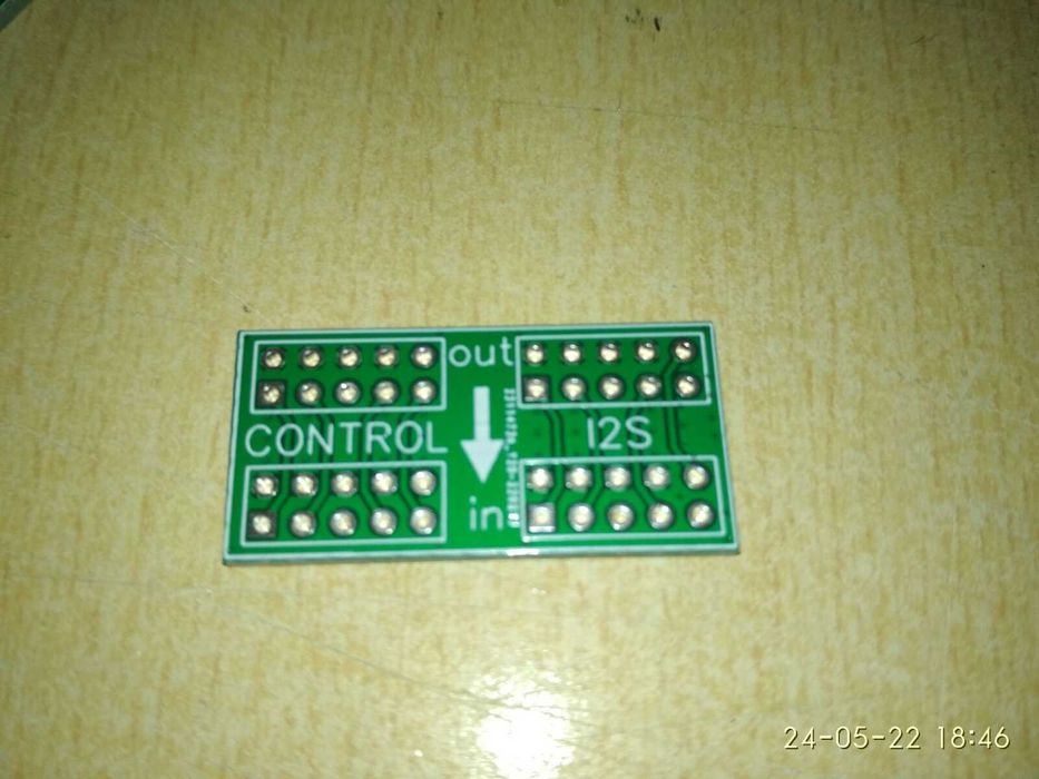 Переходник для ЦАП AH-D6v2 и подобных печатная плата
