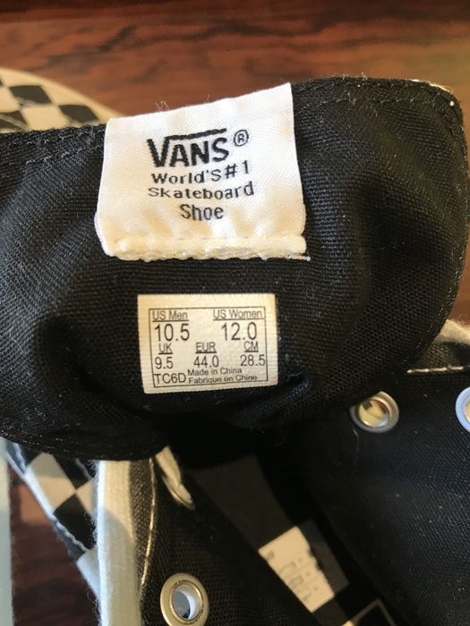 Vans bota xadrez nr 44