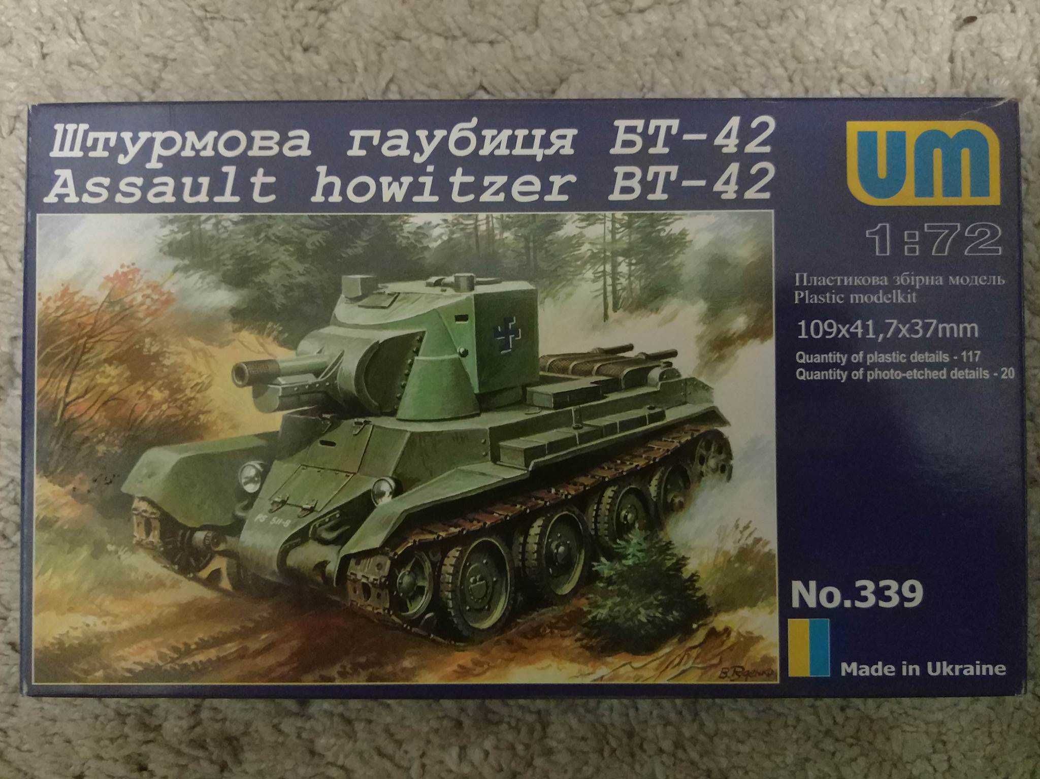 Unimodels UM 339 Assault howitzer Finnish Tank BT-42