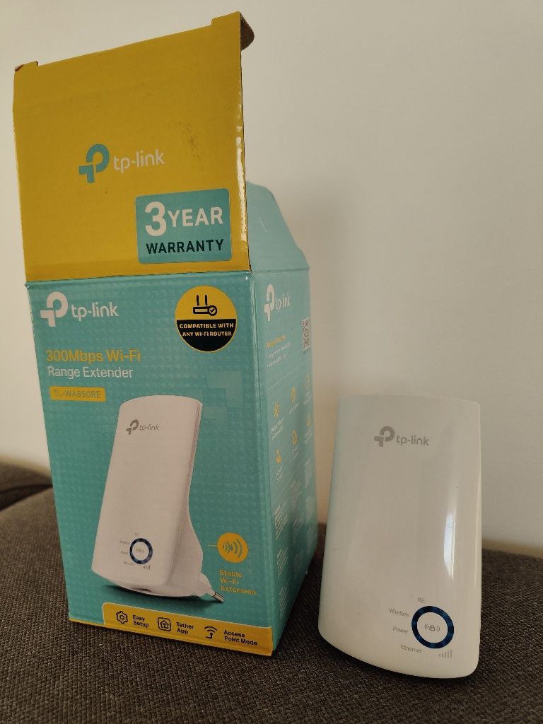 Wzmacniacz sygnału Wifi Repeater TP-LINK TL-WA850RE 300MB/s LAN