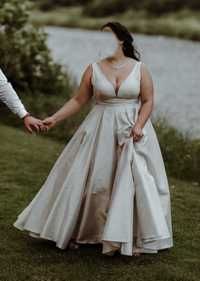 Klasyczna suknia ślubna Pollardi Nicole, księżniczka/ litera A