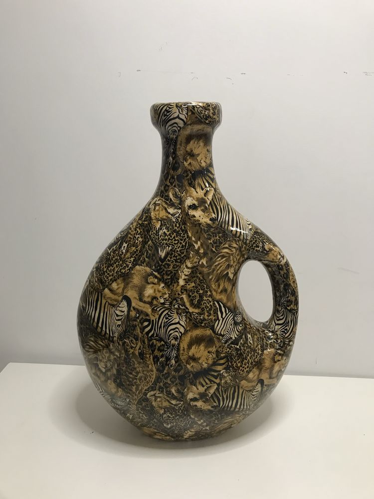 JARRÃO vintage safari africano /VASO chines anos80-90