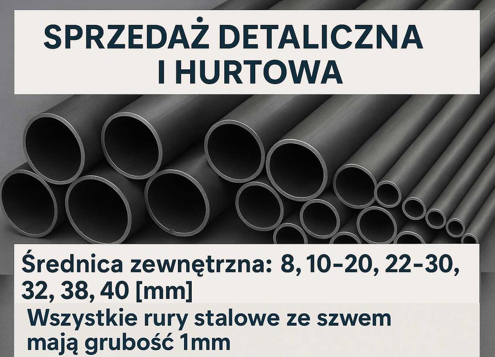 Rury stalowe - różne średnice