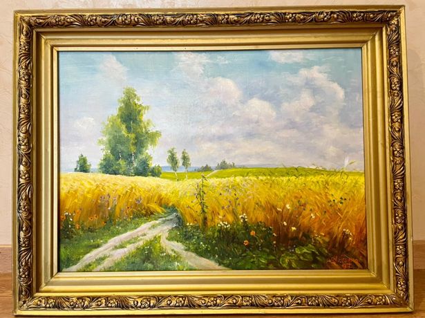 Картина пшеничное поле