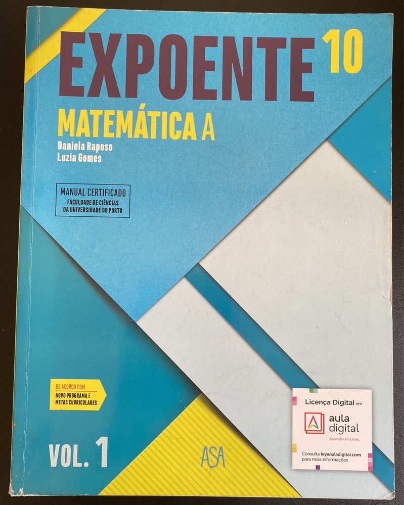 Expoente 10 ano - manuais de matemática+ caderno de atividades