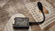 Adapter HDMI to VGA Lenovo czarny FHD 1080P do grafiki monitora konsol