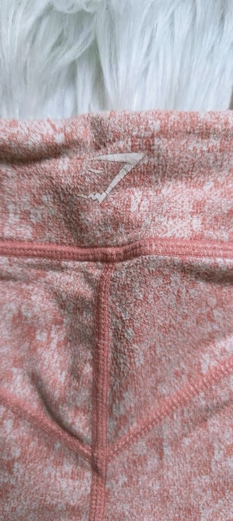 Legginsy sportowe z wysokim stanem Fleur Texture Gymshark rozmiar xs