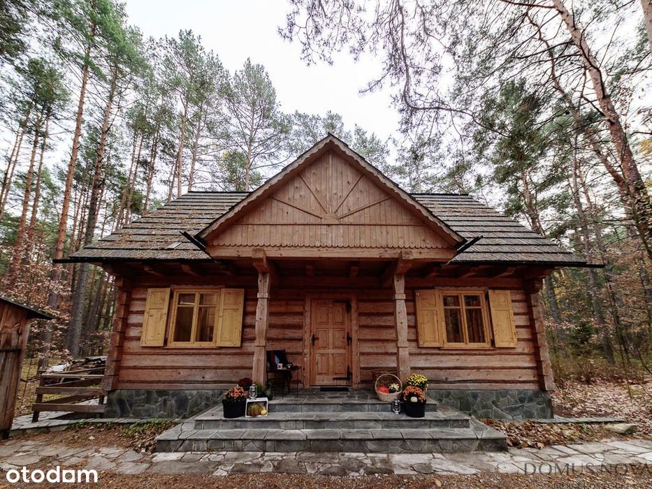Dom z bala w stylu góralskim - las 1,5 ha