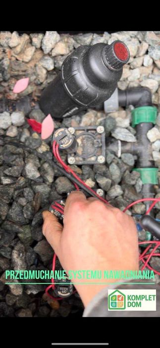 Przedmuch systemu nawadniania kompresorem. Warszawa i okolice