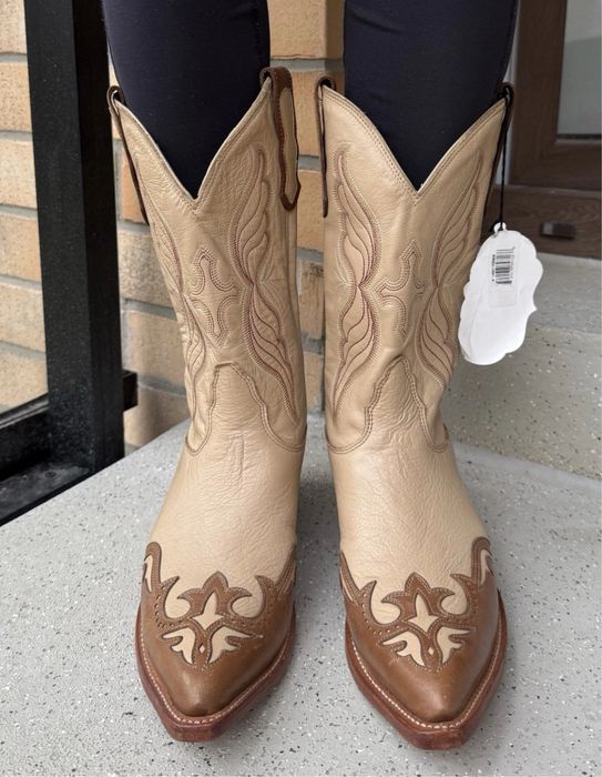 Novons нові вінтажні американські шкіряні ковбойські чоботи