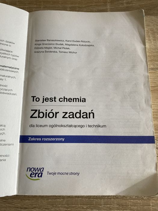To jest chemia zbiór zadań zskres rozszerzony