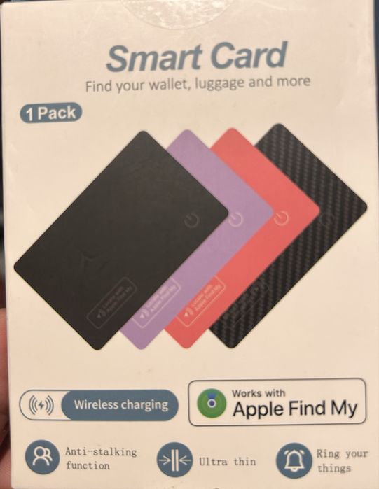 Смарт-карта трекер для гаманця (аналог AirTag)  Apple Find My
