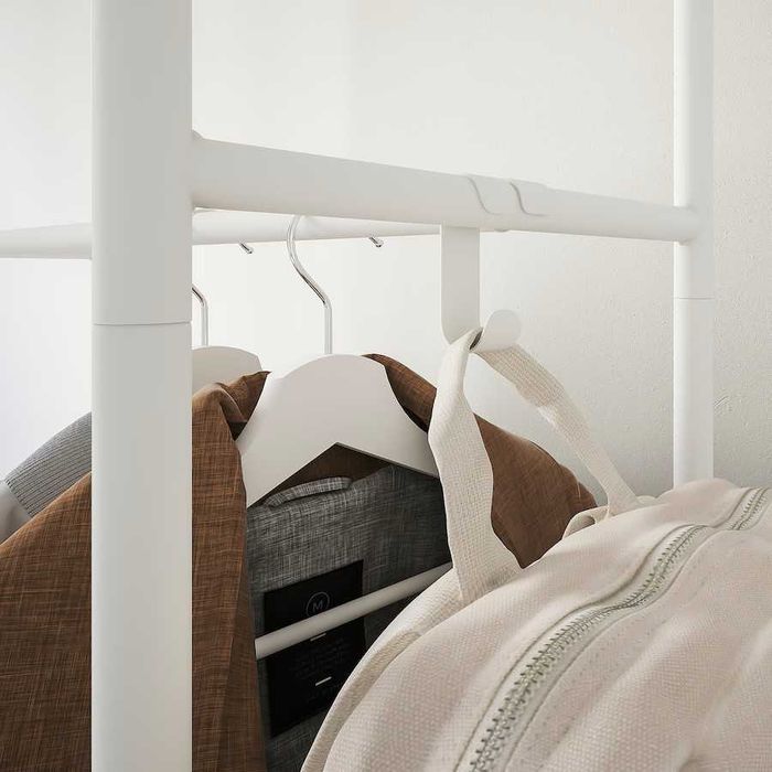 MACKAPÄR Wieszak na ubrania  na buty biały 78x32x200 MACKAPAR ikEA