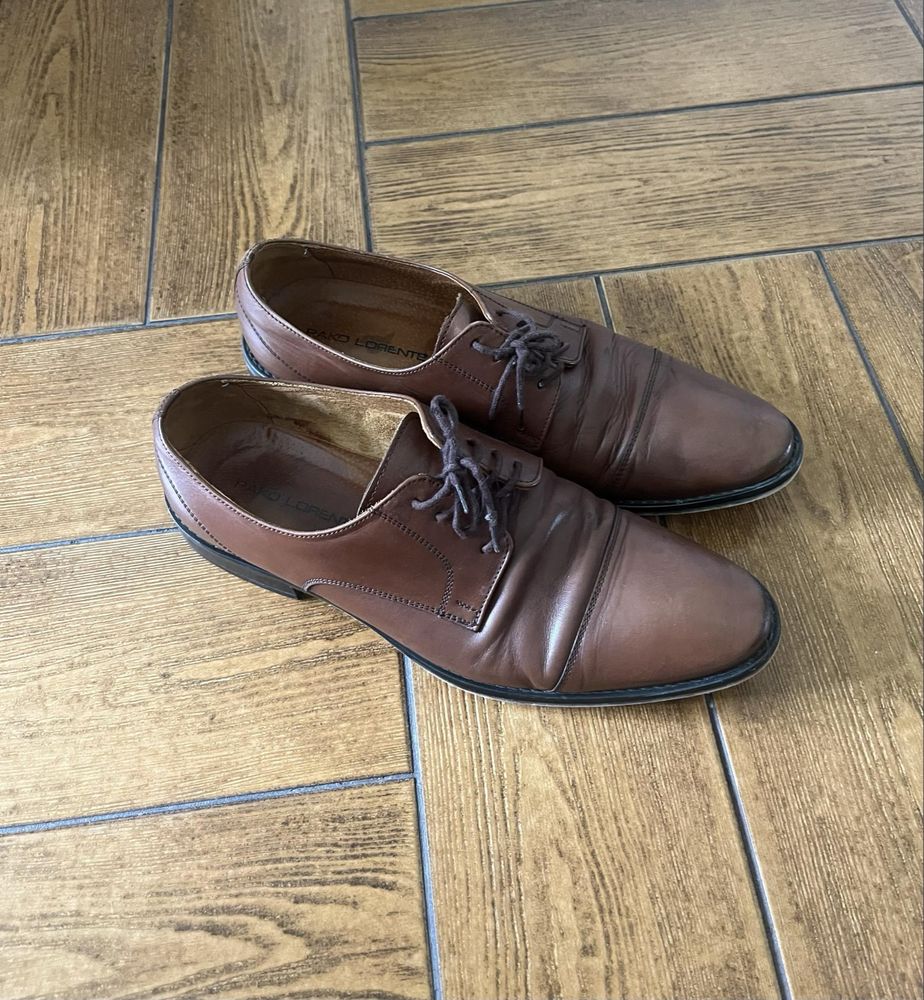 Męskie brązowe pantofle Paco Lorente