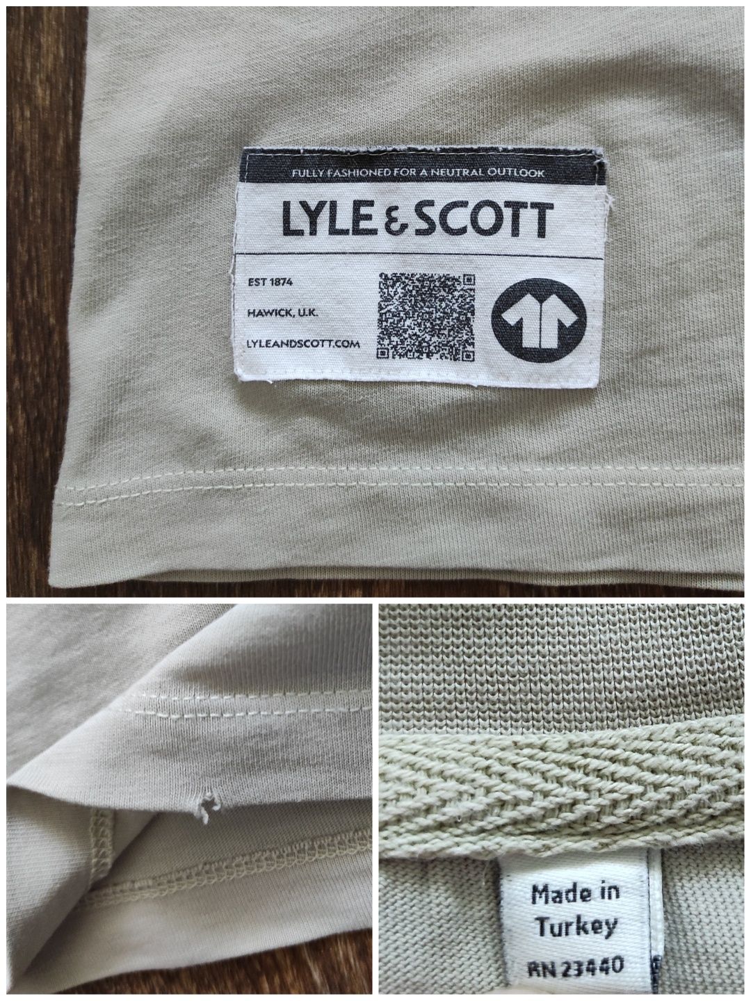 L Lyle&Scott оригінальний чоловічий лонгслів