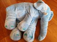 Pluszak niebieski słonik słoń dla dziewczynki chłopca ielki duży 60 cm