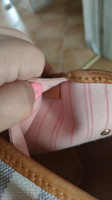 Torebka LV shopperka rączki ze skóry naturalnej