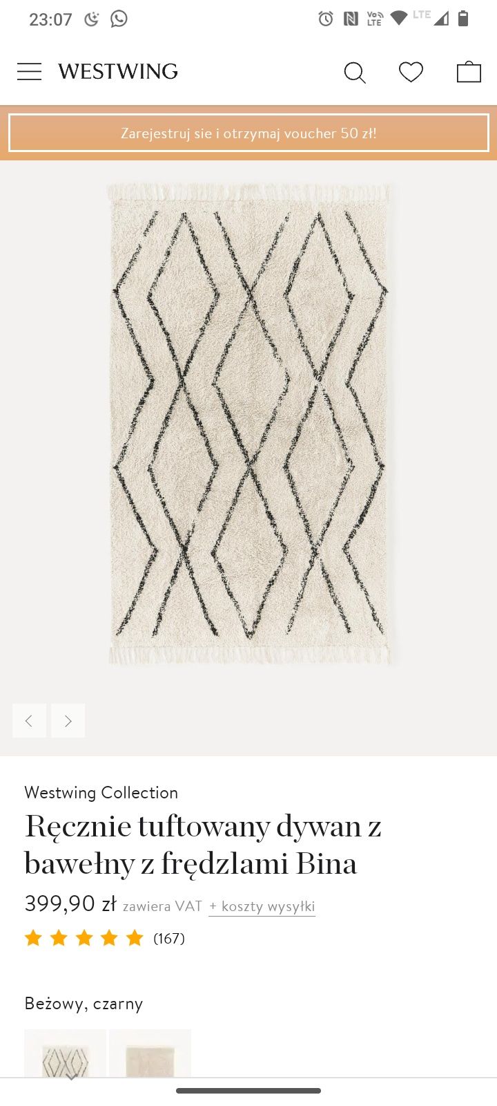 Dywan z bawełny Westwing collection