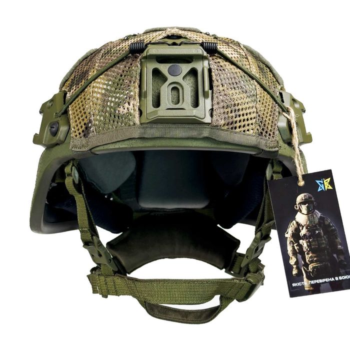 Кевларовий шолом Sestan-Busch Helmet BK-ACH-MC. Олива. (З вухами)