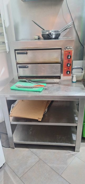 Forno pizza com bancada
