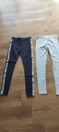 2x Spodnie legginsy rozmiar 164