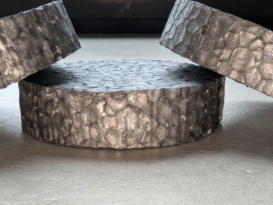 Zaślepki styropianowe 67/16mm grafit opakowanie 100 sztuk